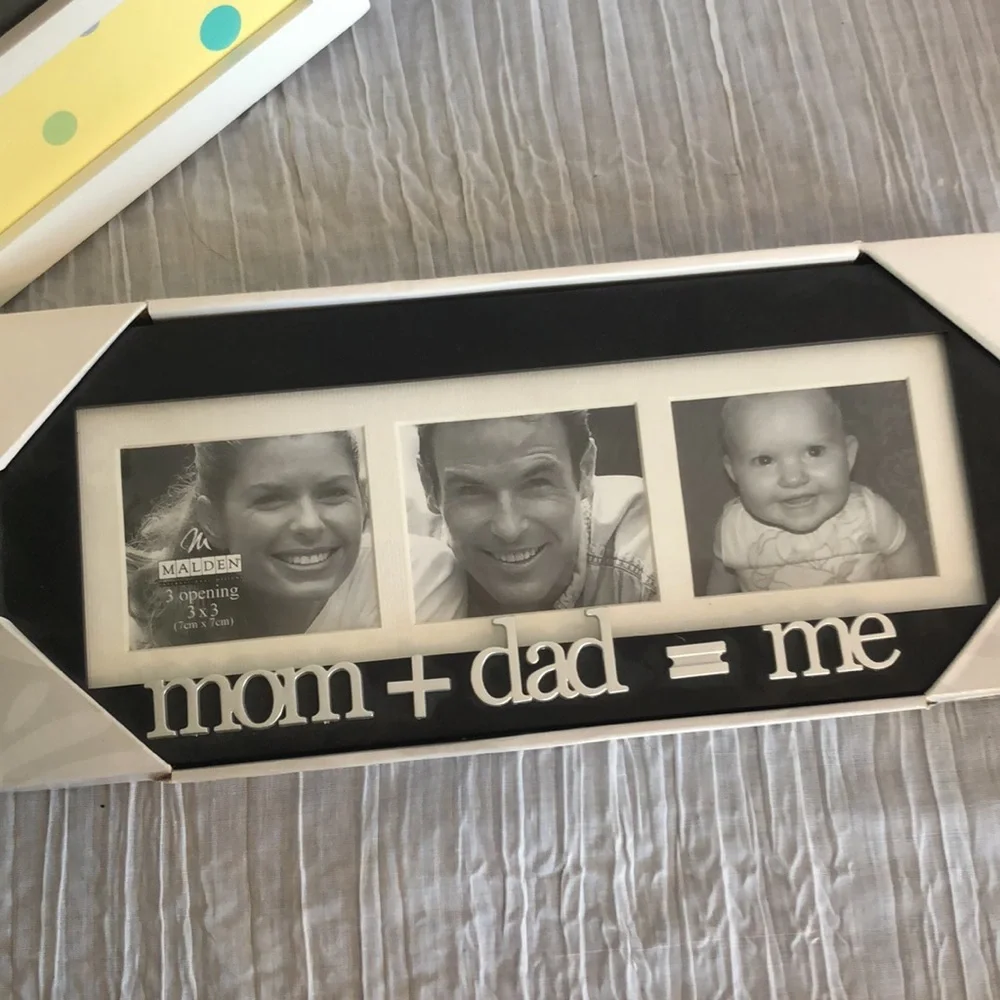 Lot of 5 BABY & FAMILY themed picture photo frames collages